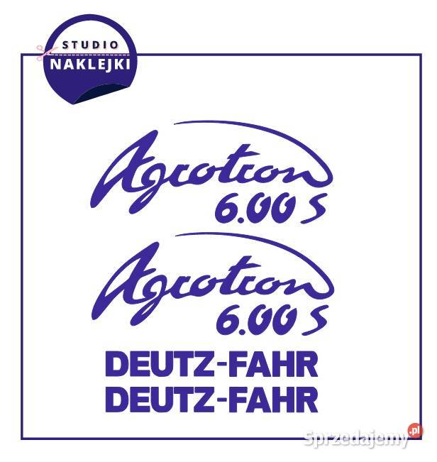 Naklejki DeutzFahr Agrotron 600 S Ciągnik Pozostałe Płock