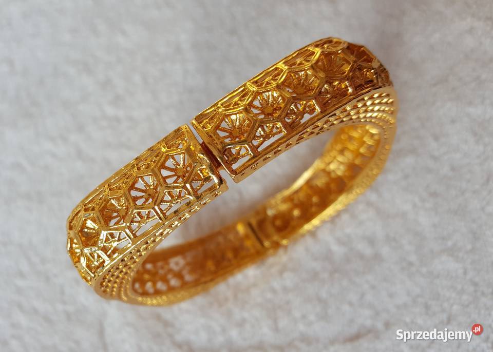 Nowa bransoletka arabska indyjska złoty kolor Szczecin