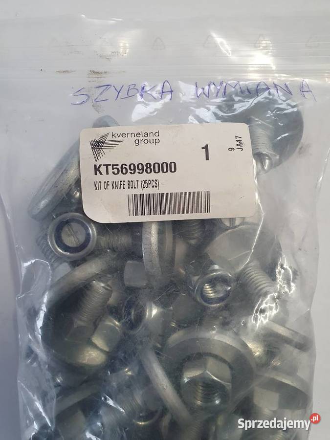 Kosiarka Kverneland Śruba szybkiej wymiany noży Krasnystaw sprzedam