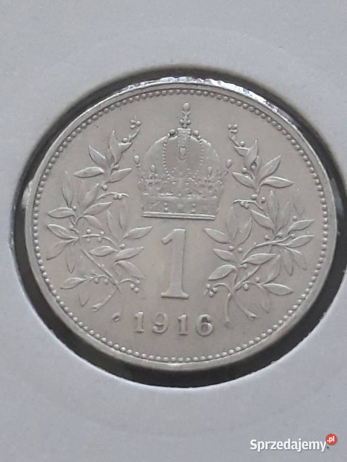 1 Korona Austria 1916 r około mennicza Konin