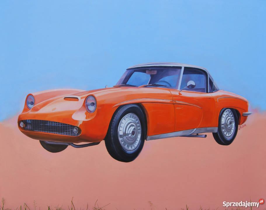 Syrena Sport sprzedam obraz olejny