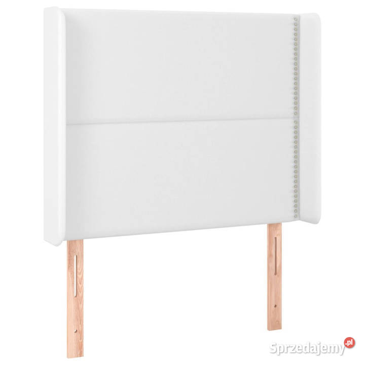 Zagłówek do łóżka z LED biały 103x16x118128