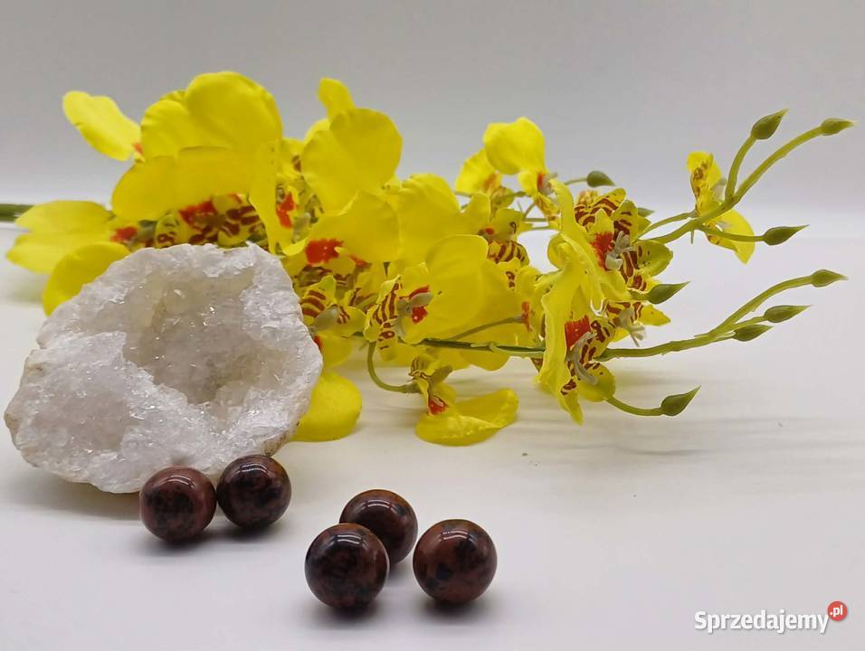 Kolekcjonerska kula 17mm obsydian mahoniowy 3 Olsztyn sprzedam