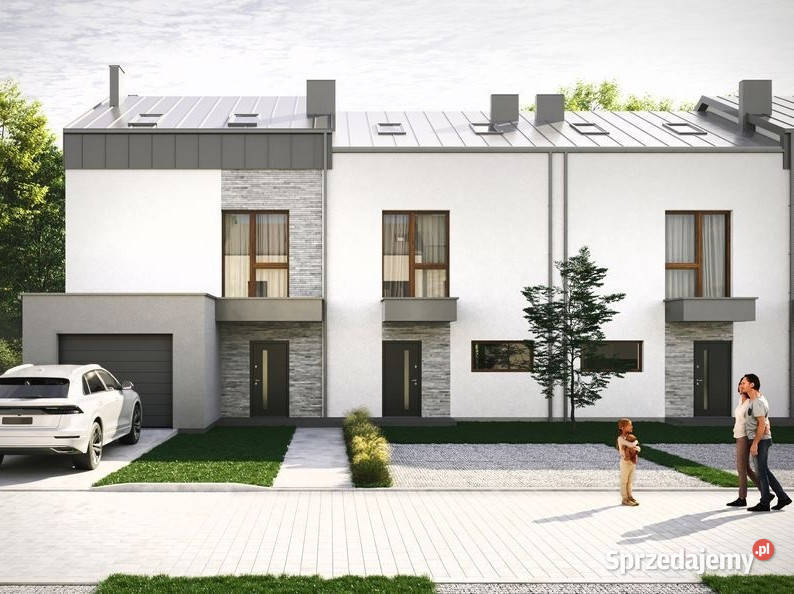 Eleganckie domy 156 m2 w zabudowie bliźniaczej mazowieckie Baszkówka