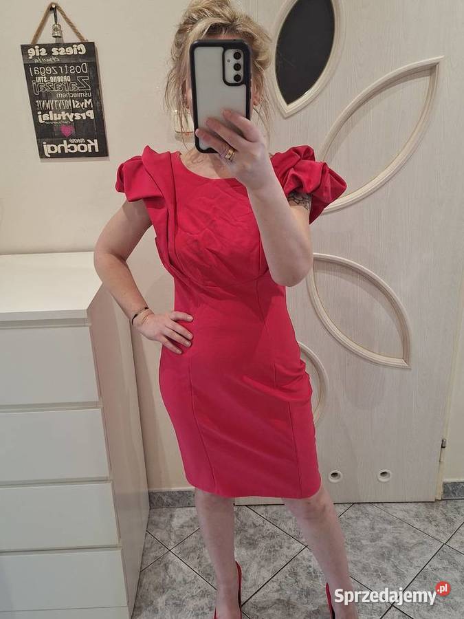 Elegancka czerwona sukienka r 36 Bydgoszcz