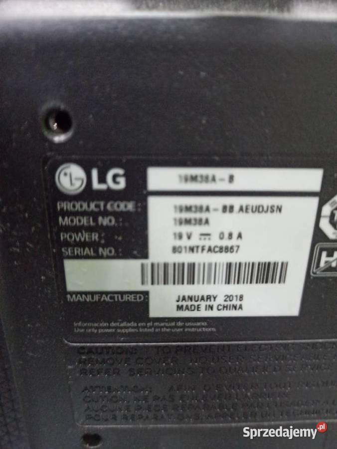 Monitor lg 19 CRT Komputery i Akcesoria sprzedam