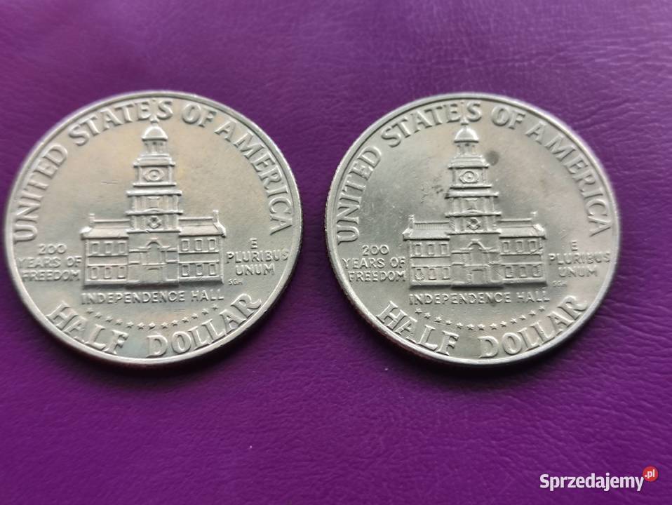 Monety 12 DOLARA 1976200 lat USAHALF DOLLARDwie Pruszków