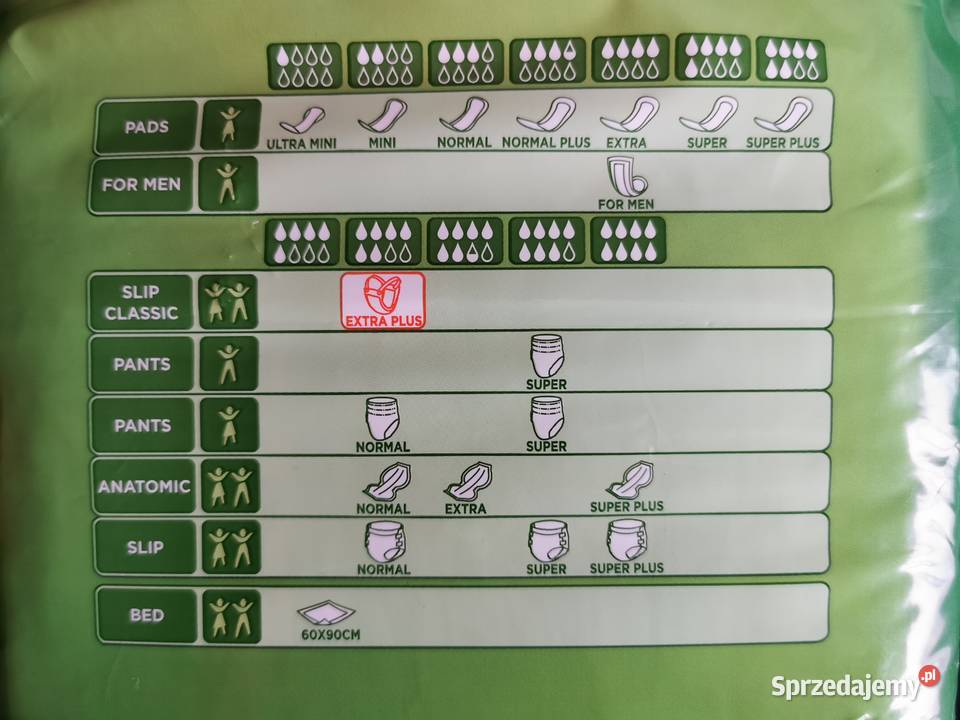 Pieluchomajtki Pampersy dorosłych 30 UNISEX łódzkie Łódź