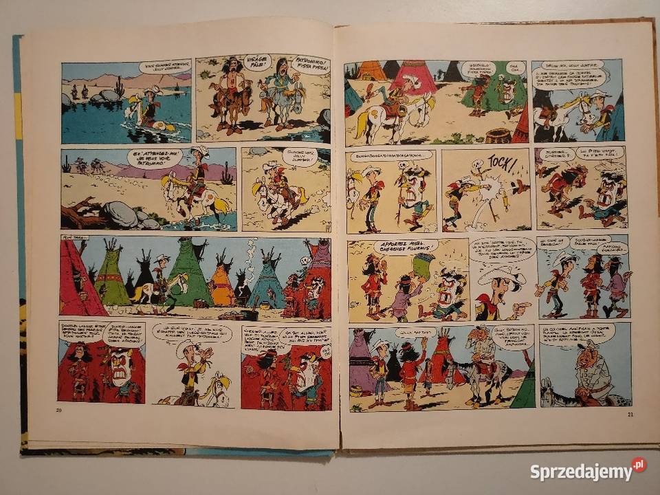 Lucky Luke Canyon Apache 1977 Morris Goscinny Kościan
