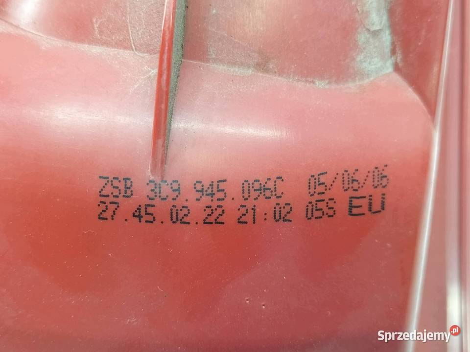 LAMPA TYŁ PRAWA KOMBI LED 3C9945096C VW
