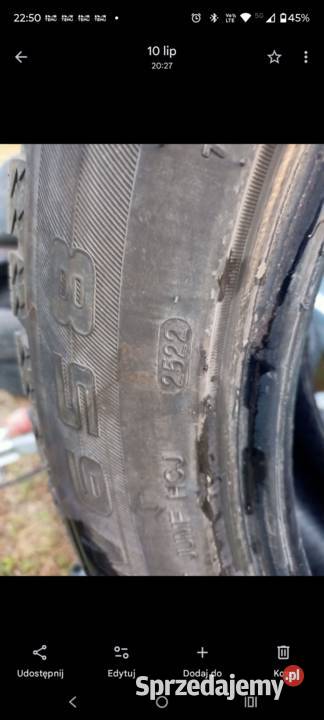 Opony zimowe 23555r18 2022r sprzedam