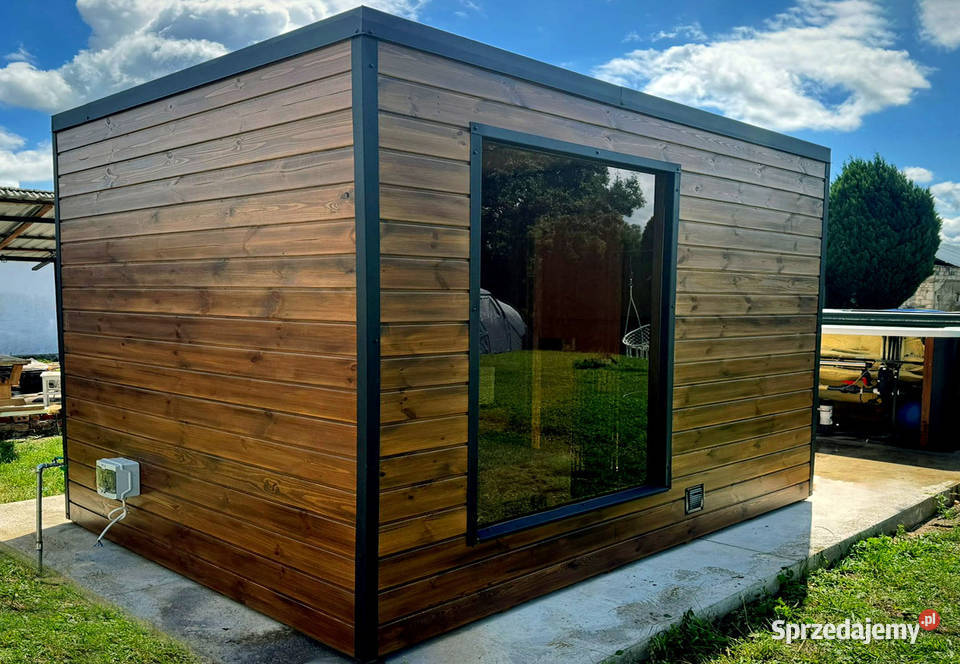 SAUNA OGRODOWA MODERN LUX z przedsionkiem dolnośląskie Lubin