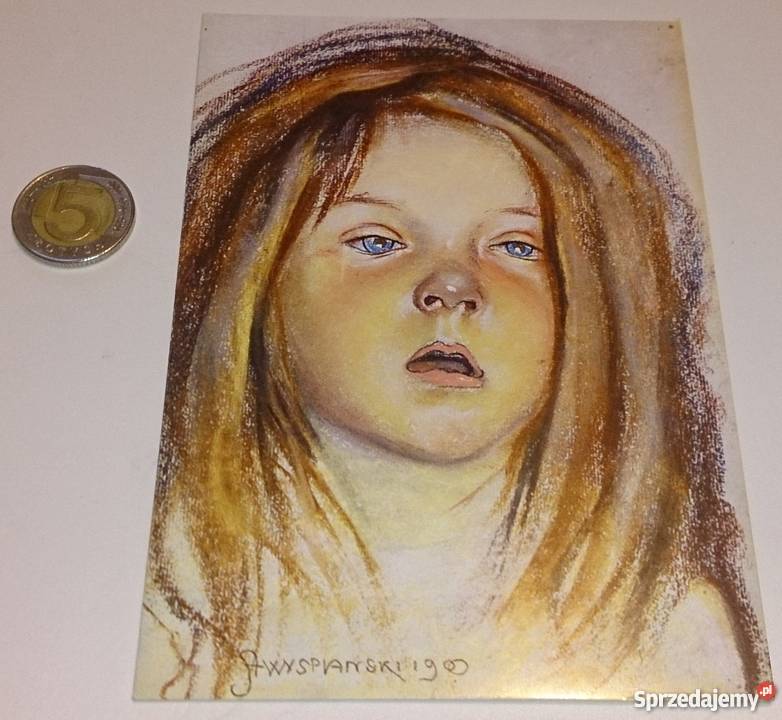 Pocztówka rozkładana Stanisław Wyspiański Główka Rogoźnik