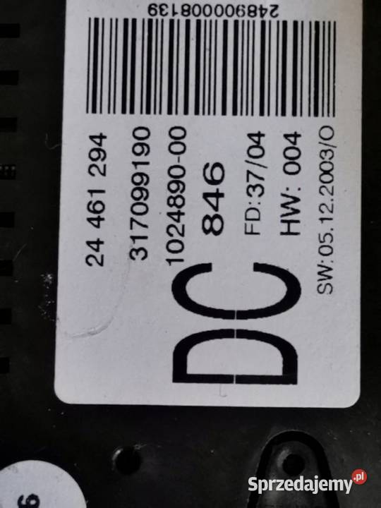 SIGNUM VECTRA WYŚWIETLACZ RADIA ZEGAREK Margonin