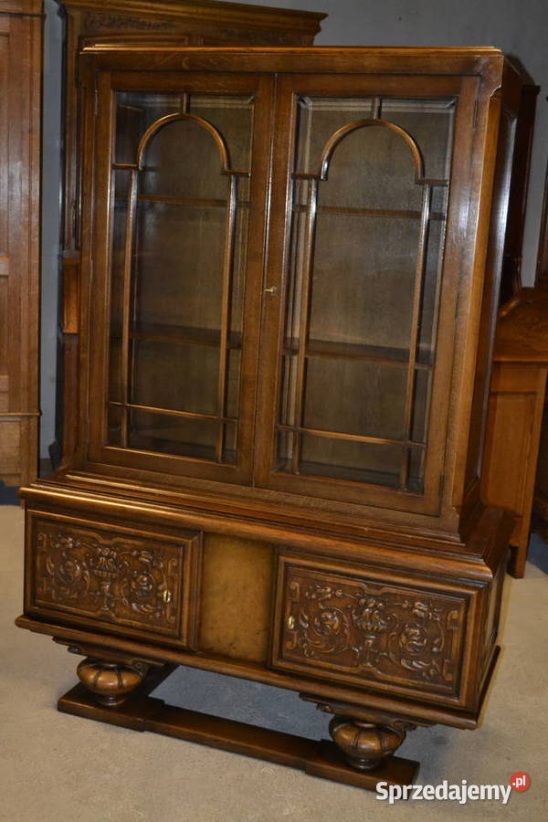 witryna holenderska ciemny dąb Antyki, Sztuka, Kolekcje sprzedam