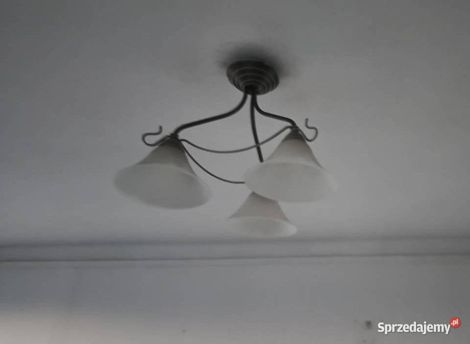 Lampa sufitowa 3 klosze Kraków sprzedam