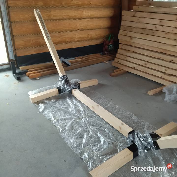 Hamak ogrodowy dwuosobowy 300 Duży 80x80mm belki opolskie Olesno