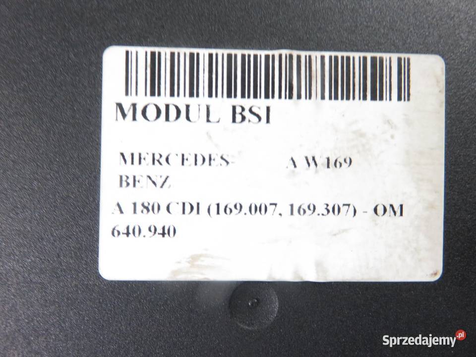 BSI MERCEDES A W169 A 180 CDI A1695453432 osobowe