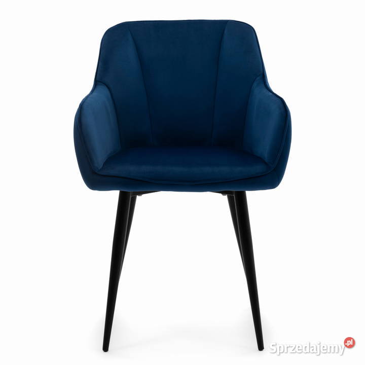 Granatowe Krzesło Tapicerowane Lago Wysyłka 24H sprzedam