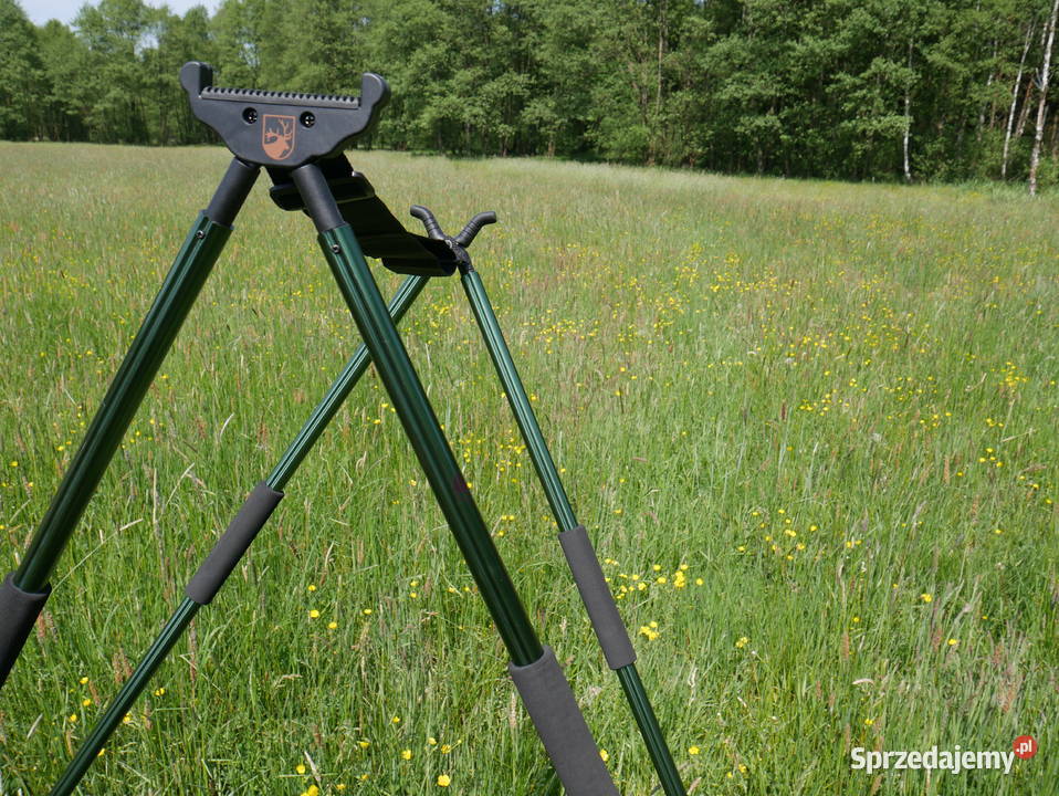Pastorał myśliwski 4 nogi stabilny pokrowiec Warszawa
