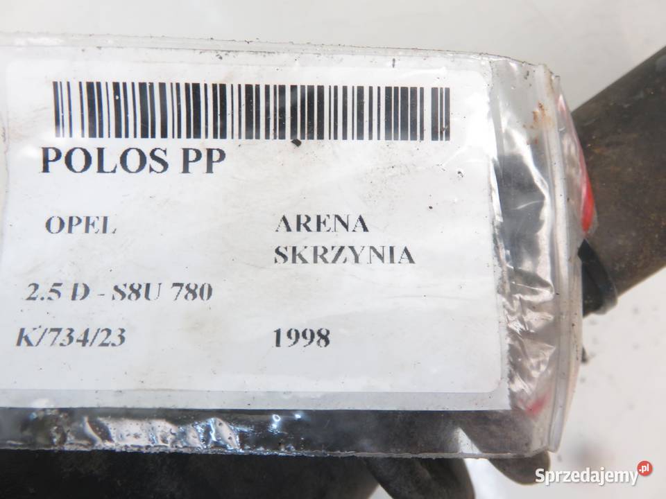 PÓŁOŚ PRAWA OPEL ARENA TRAFIC 25 D VKJC7887