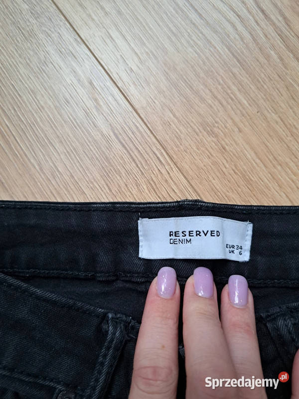 czarne rurki reserved denim klasyka w rozmiarze Reserved pomorskie Trąbki Wielkie