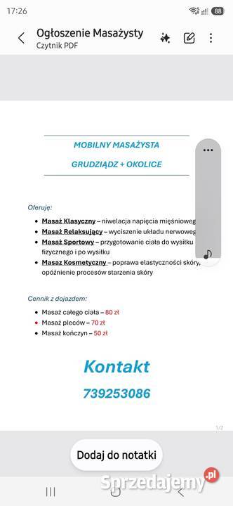 Mobilny Masażysta Grudziądz i zdrowie