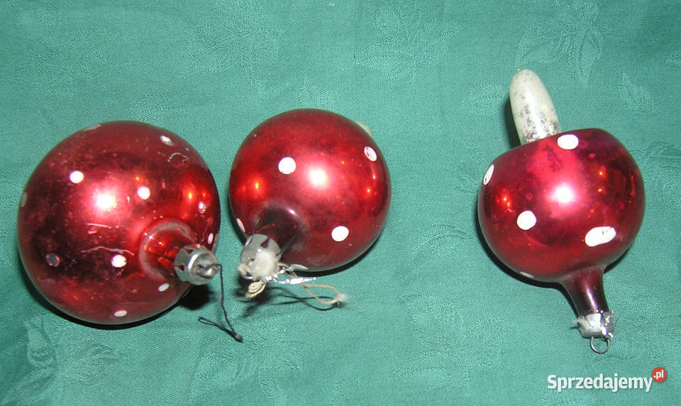 bombki vintage grzybki 01D30 Bartków