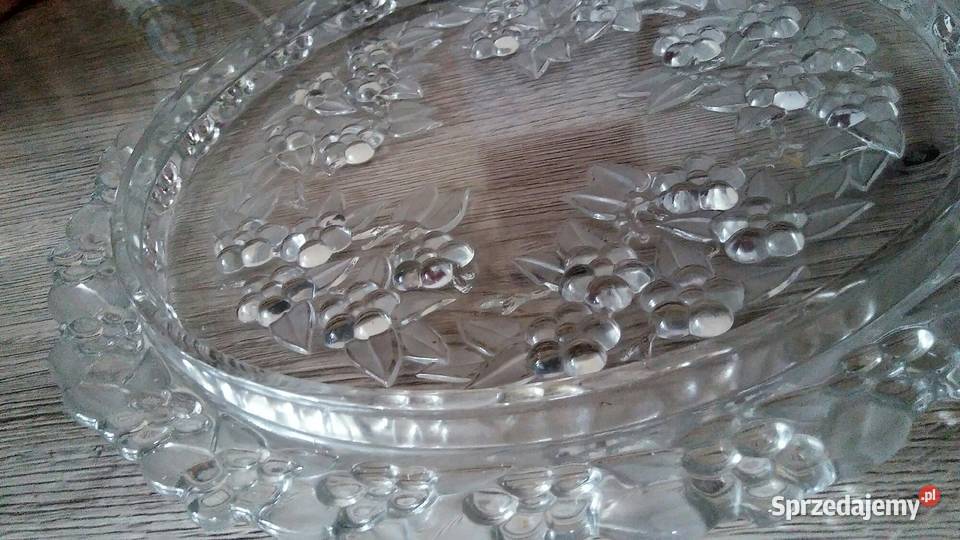 Patera szklana tortowa Kraczewice Prywatne