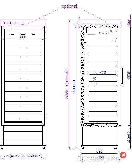 Szafa chłodnicza apteczna AP medyczna