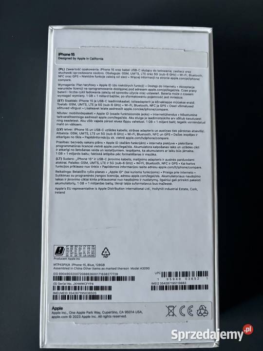 iPhone 15 NOWY Warszawa