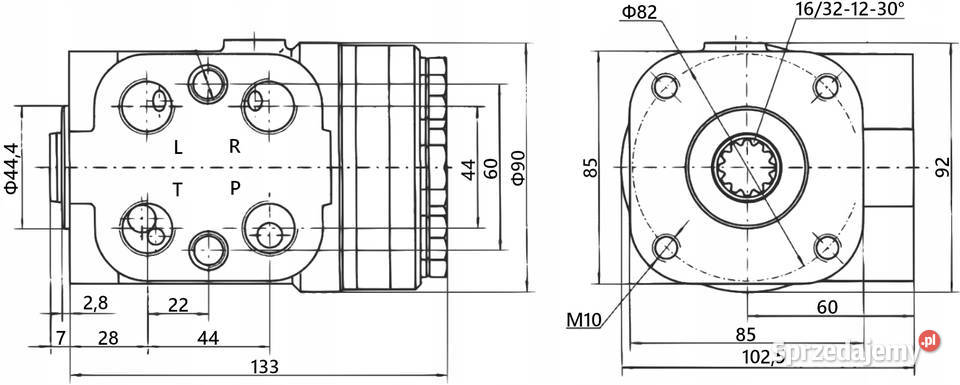 ORBITROL OSPC 80 ON Wałek 165 Bizon Ursus 8830