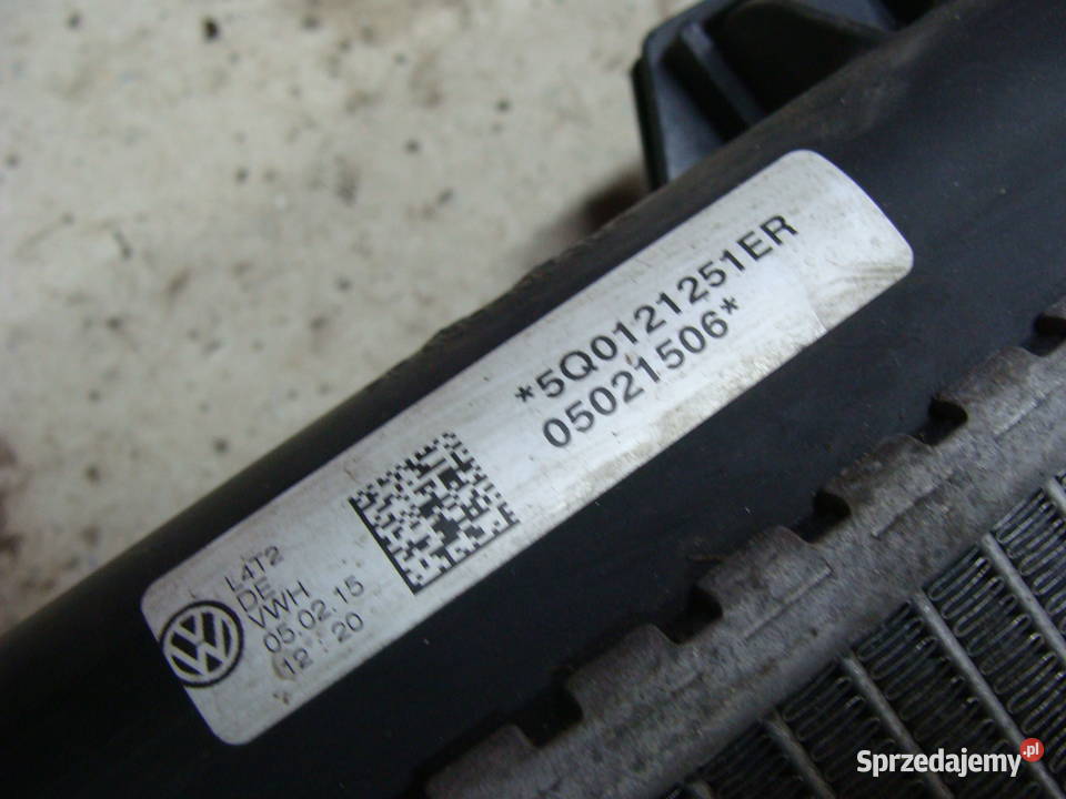 VW Audi Skoda Chłodnica Wody 5Q0121251GF Goleniów sprzedam
