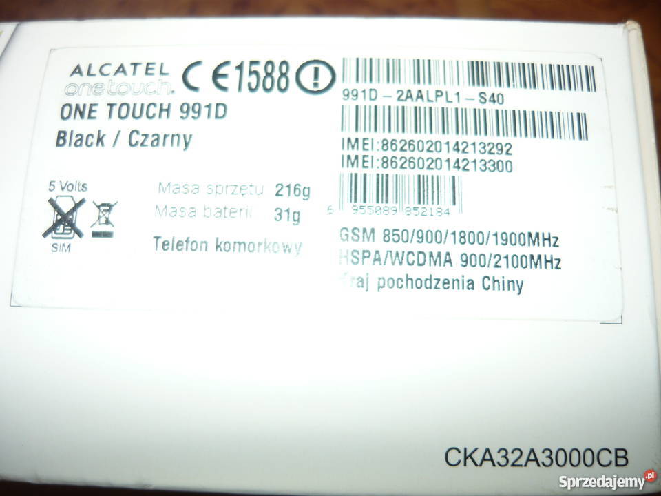 telefon Alcatel One Touch 991D Przeglądarka WWW