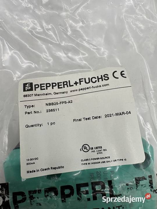 Pepperl Fuchs NBB25FPSA2 236511 Czujnik Warszawa