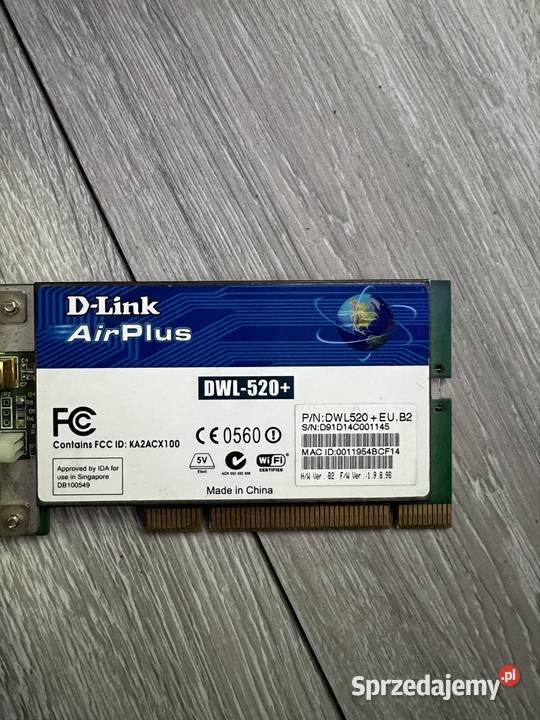 Karta sieciowa DLink AirPlus DWL520 Witowo