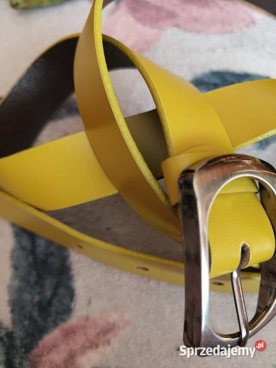 Pasek skórzany limonkowy Gdańsk