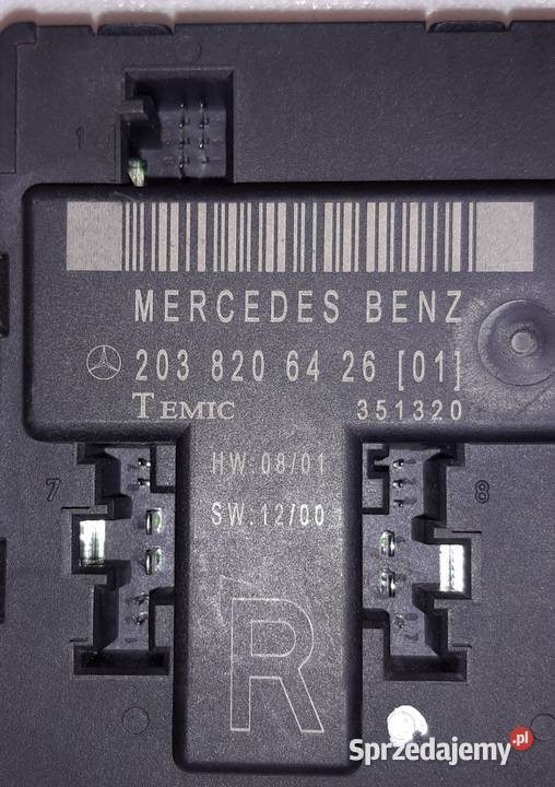 Moduł Drzwi Prawy Przód MERCEDES W203 2038206426 osobowe Mielęcin sprzedam