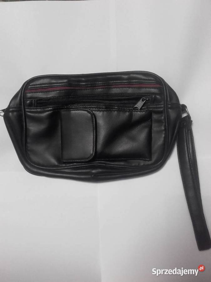 Męska saszetka czarna nowa do ręki Będzin