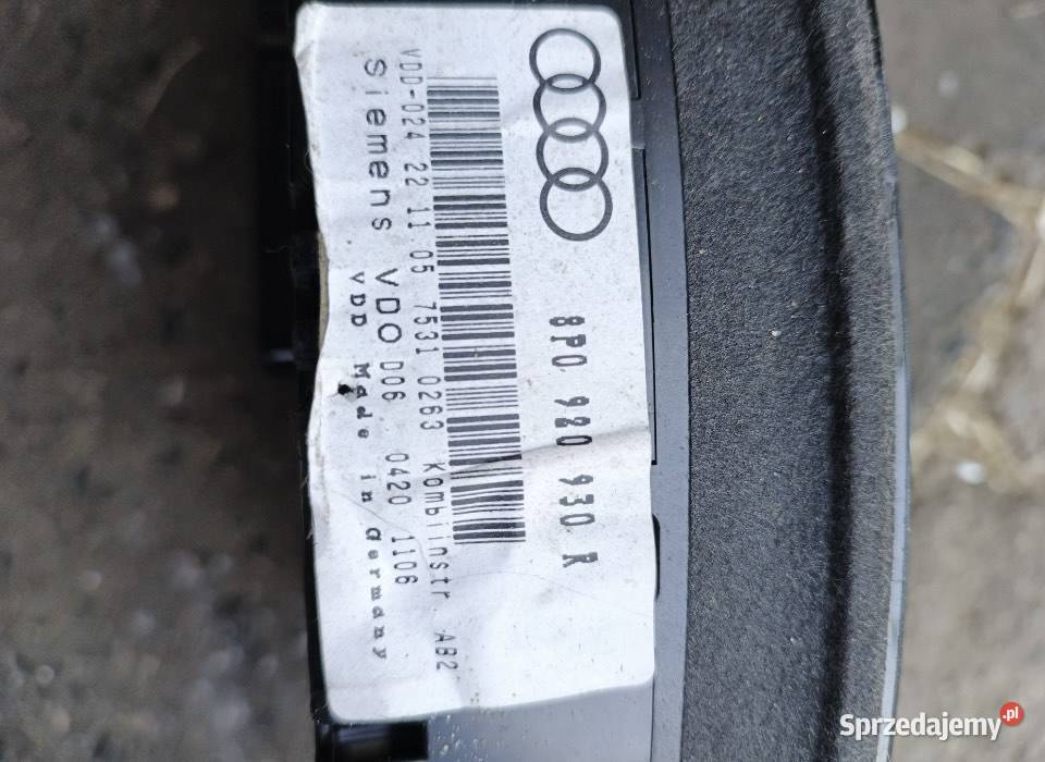 Licznik zegar Audi A3 8P09209 Skarżysko-Kamienna