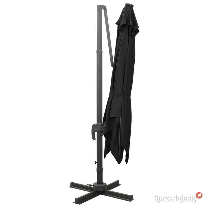 Parasol wiszący z lampkami LED i słupkiem 300 sprzedam