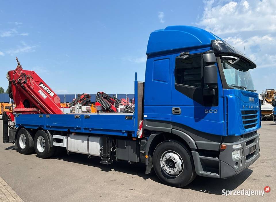 Budowlany 6x4 z dzwigiem Manual Iveco klimatyzacja Warszawa