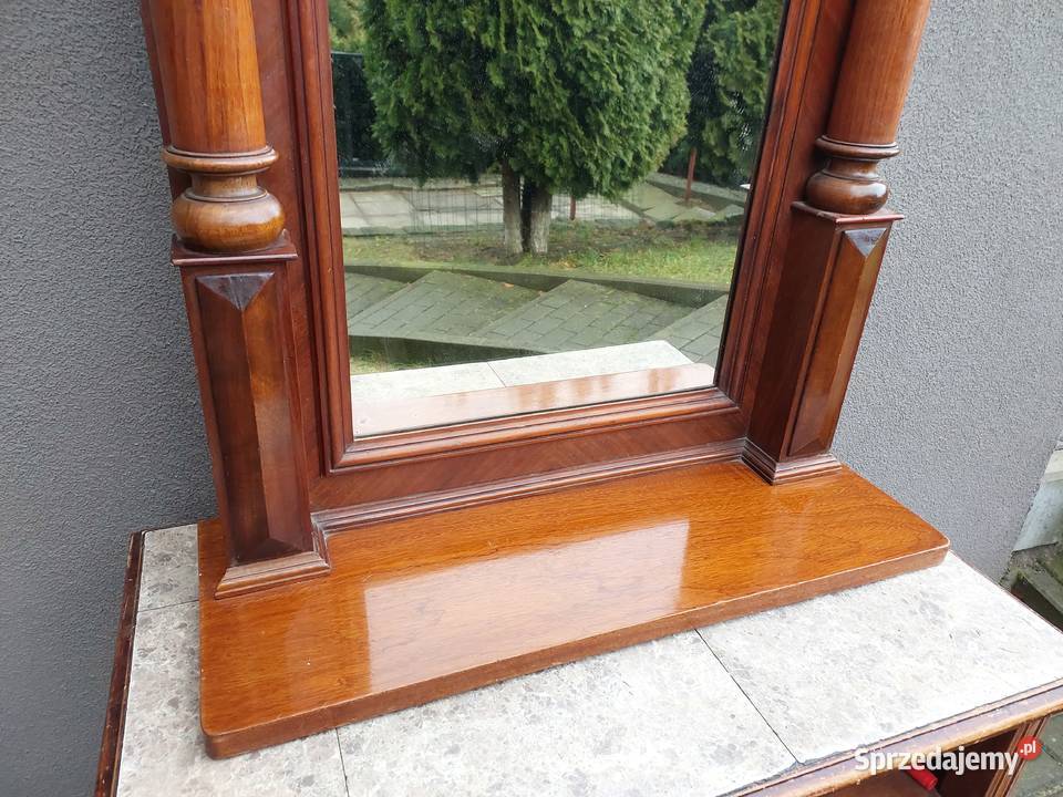 Stare duże lustro tremo eklektyczne około 1900r pomorskie Tczew sprzedam