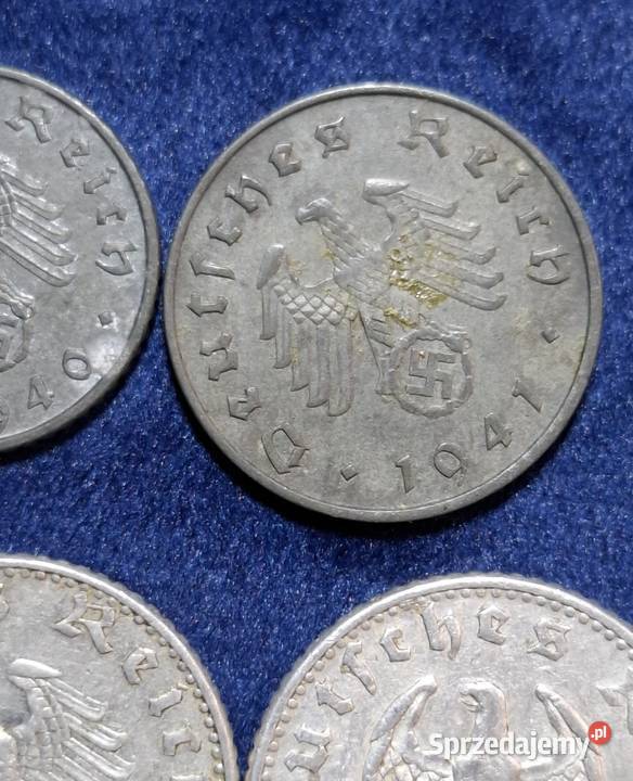 5 x monety III Rzesza 151050 Reichspfennig róźne pomorskie Wejherowo sprzedam