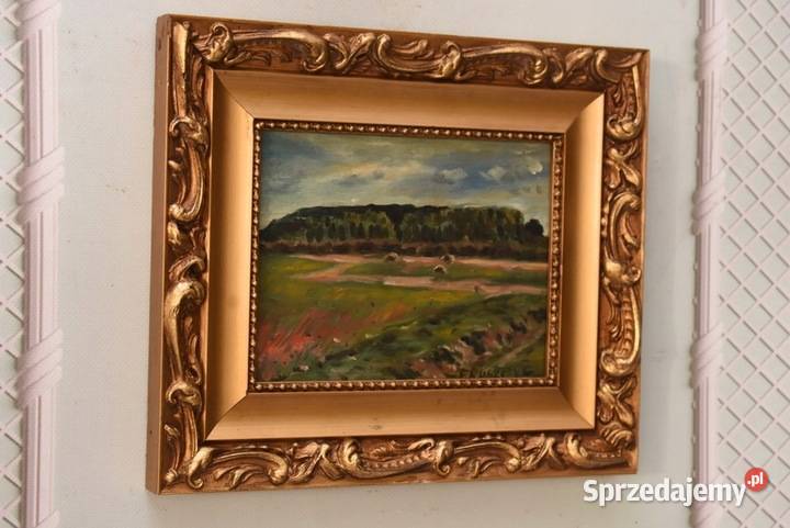 F Ruszczyc Pejzaż Polskiej Wsi Las Stary Obraz Kraków