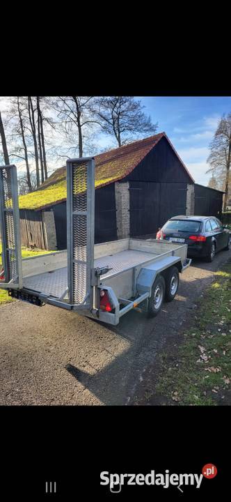 Przyczepka samochodowa dwu osiowa dmc 27t na 2000kg