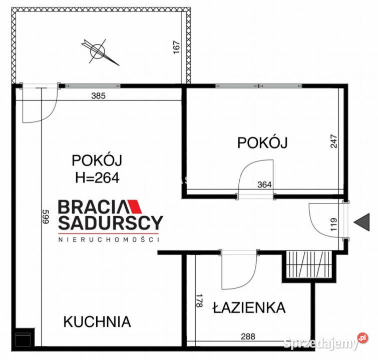 Mieszkanie Kraków Daszyńskiego 412m2 2 pokoje