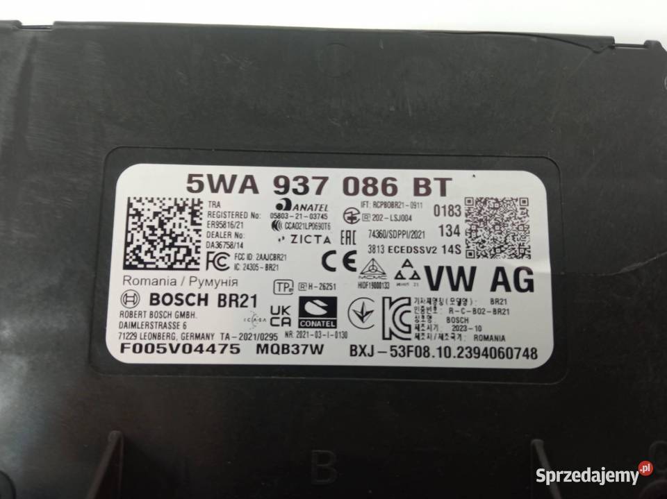MODUŁ 5WA937086BT Skoda Octavia IV 2019 świętokrzyskie