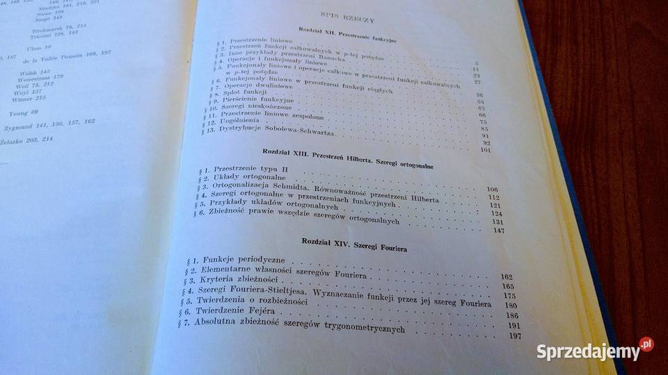 Funkcje rzeczywiste Tom 1 2 Monografie Książki naukowe i popularnonaukowe