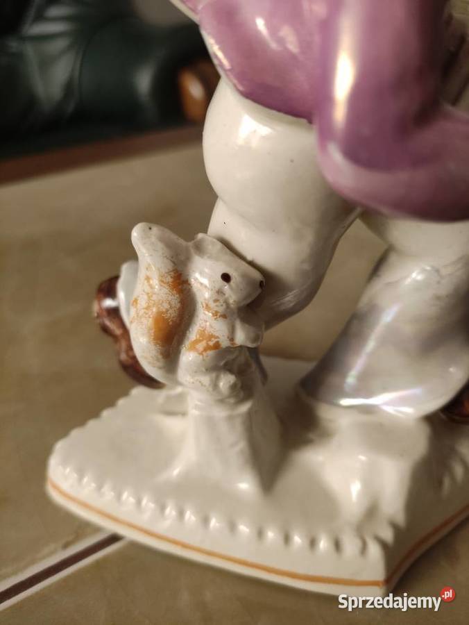 Figurka porcelanowa Grajek Z Buksowicz STEATYT Janów Lubelski